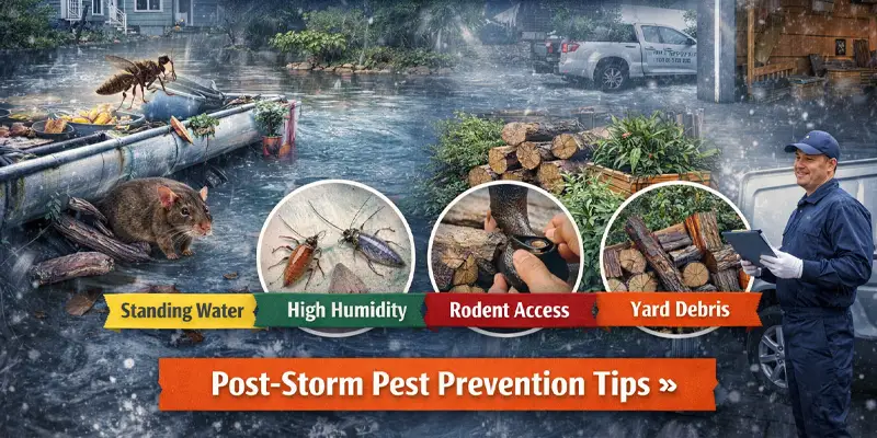 What to Do After a Rainstorm or Flood: Preventing Pest Infestations From Weather Events Meridian, ID